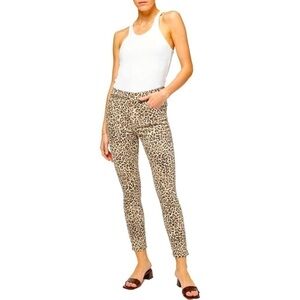 ❤️ BEBE Cheetah print high rise ankle skinny Jeans Size 27